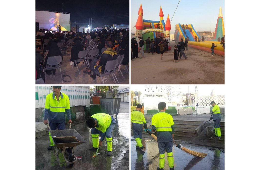 خدمت رسانی منطقه ۱۳ به زائران سیدالشهدا (ع) از کربلا تا تهران