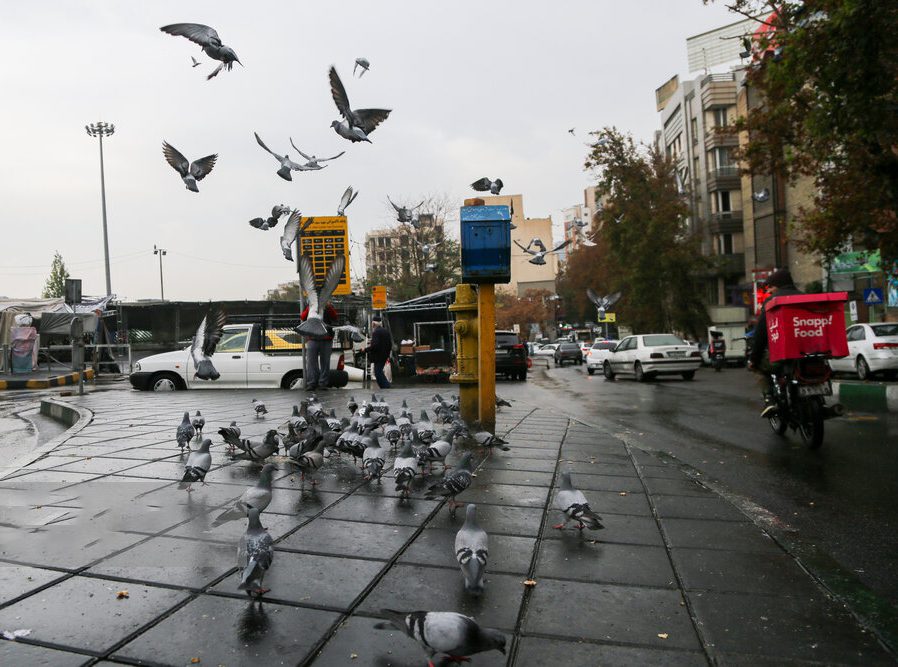 باران پاییزی تهران