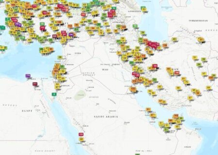 آلودگی هوا در شهرهای خاورمیانه