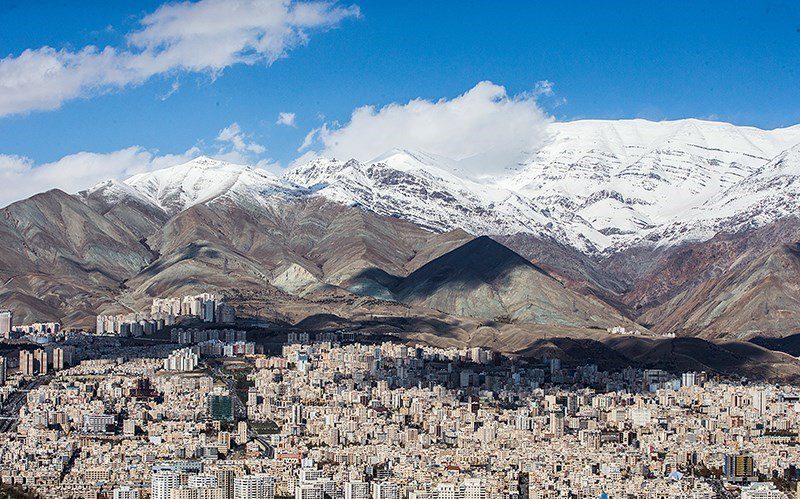 آسمان آبی و تنفس هوای مطلوب در تهران