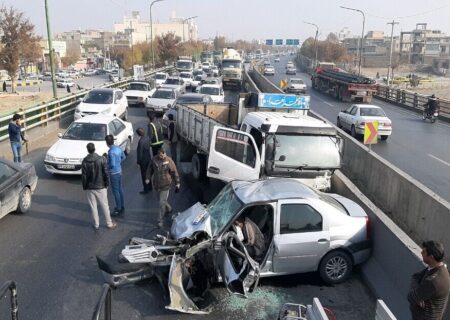 تصادف در ۴۴۸ نقطه تهران بیشتر است