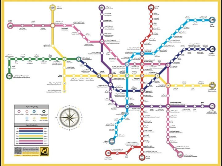 نقشه‌های خطوط مترو تهران به‌روزرسانی می‌شوند