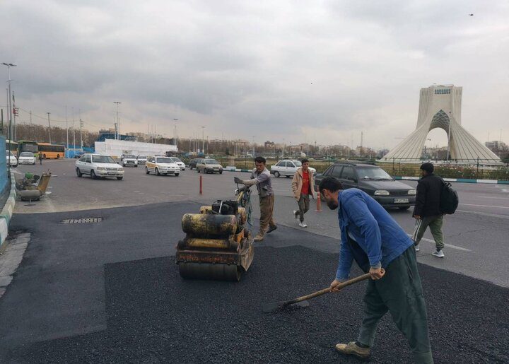 اقدامات عمرانی منطقه ۹ در آستانه فرا رسیدن یوم‌الله ۲۲ بهمن