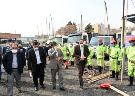 برگزاری مانور برف‌روبی شمال تهران