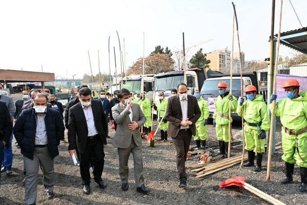 برگزاری مانور برف‌روبی شمال تهران