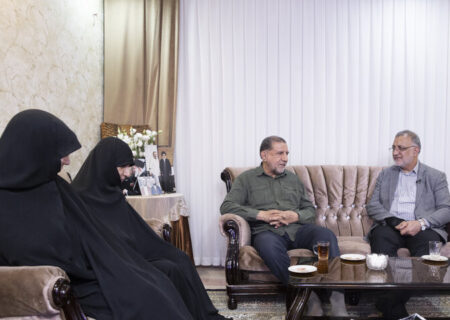 دیدار زاکانی با خانواده سردار محقق