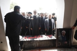 تشییع پیکر حجت‌الاسلام والمسلمین عبدالرحمان یوسف‌پور در جزیره کیش