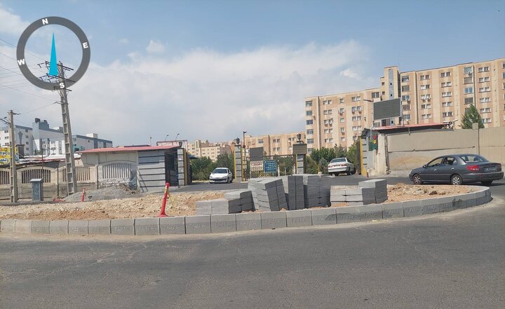 ارتقاء ایمنی معابر منطقه ۴ با افتتاح میدان شهید احمدوند و اصلاح مسیر شهرک شهید بهشتی