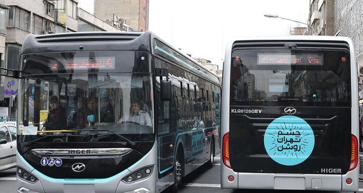 بارگیری ۵۰ دستگاه اتوبوس برقی از چین
