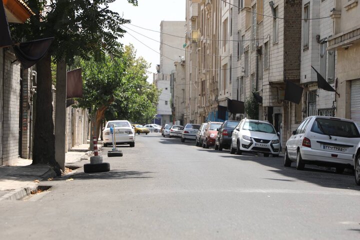 بهسازی بیش از ۴۵۰۰ مترمربع از معابر محلی در منطقه ۱۹